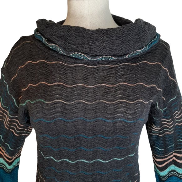 Missoni M Missoni Cowl Neck Wool Blend Knit Sweater Dress SZ 2 - Picture 4 of 11